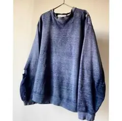 一点物 vintage 90s ナス紺 茄子紺 ボロ 経年変化 スウェット