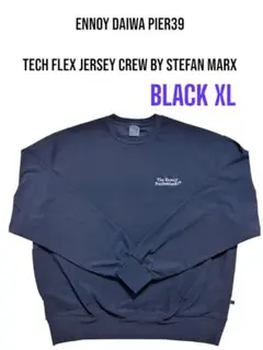 ENNOY DAIWA PIER39 JERSEY CREW XL ブラック