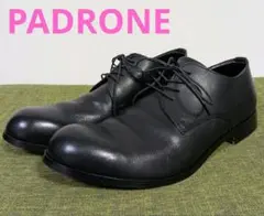 【パドローネ】PADRONE ストレートチップ レザー 日本製 ブラック 42のサムネイル