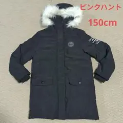 ピンクハント　ブラックダウンアウター