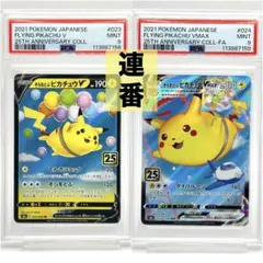 【2連番PSA9】そらをとぶピカチュウV VMAX RR RRR