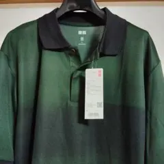 UNIQLO ドライEXポロシャツ L ダークグリーン　新品未使用　タグ付き
