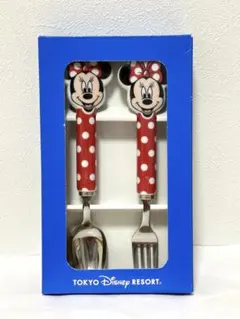 未使用！　ディズニーリゾート　ミニー　スプーン　フォークセット　即購入可能！