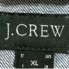 00'S　J.CREW デニムジャケット　ダメージ加工　ビッグシルエット