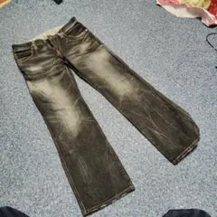 ブラックデニム　EDWIN　503　激渋