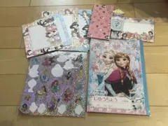 ディズニープリンセス メモ用紙・シールセット　アナ雪自由帳とシールシールセット