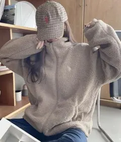 U.S. POLO ASSN. スタンドカラー ボアフリース ジャケット 新品