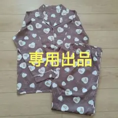 【専用出品】GU リラックマ ハート柄サテンパジャマセット Lサイズ