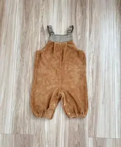 La Stella コーデュロイロンパース ブラウン　80cm