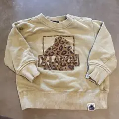 X-LARGE ヒョウ柄トレーナー ベージュ