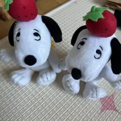 スヌーピー ぬいぐるみ イチゴ2体セット