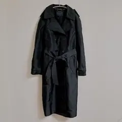 美品 バナナリパブリック トレンチコート 黒 M L ロング コート ジャケット
