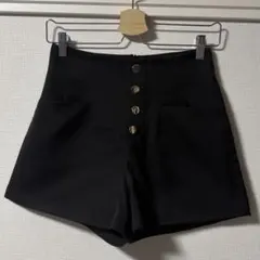 グレイル レディース ハイウエスト ショートパンツ ブラック Mサイズのサムネイル