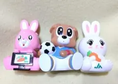 JA仙台 ソフビ貯金箱 コインバンク ウサギ×2 イヌ？のサムネイル
