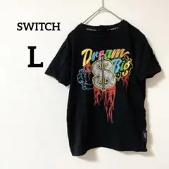 SWITCH 【L】Dream Big プリントTシャツ 限定版 ブラック