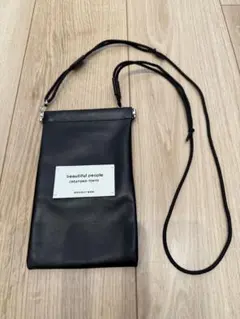 WACKOMARIA ワコマリア LEATHER DRAWSTRING BAG - メルカリ
