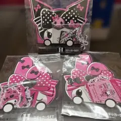 Happyくじ My Melody & Kuromi ステッカーセット H賞×3