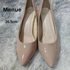 【美品】Menue　エナメル調パンプス　春夏　パーティー大きい　26.5のサムネイル