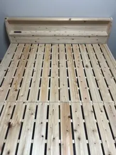 源ベッド ひのき ダブル 耐荷重500kg プロ梱包のサムネイル