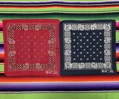 【sale!!!】㉝70s USA製 バンダナ JAYADAMS 2枚セット