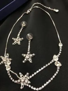 スワロフスキー スターネックレス &ピアス