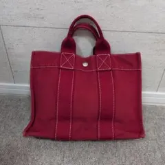 HERMES エルメス フールトゥ トートバッグ レッド