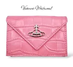 【新品✨超希少】Vivienne Westwood ミニ財布 /型押し/ピンク