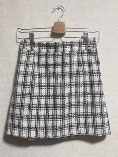 チェック柄タイトミニスカート