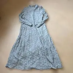 KBF ライトブルー レース❤︎長袖ワンピース
