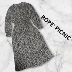 ROPE PICNIC ハイネック花柄ワンピース