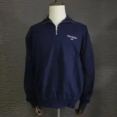 【新品未使用・90s・超美品】ポロスポーツ ハーフジップ スウェット 星条旗 M
