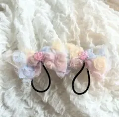 ヘアゴム ハンドメイド2つセット
