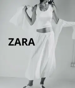 ZARA ストライプバルーンスカート　新品✨