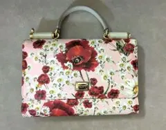 レア⭐︎ドルガバ花柄バッグ　フラワー　ショルダー　薔薇　ポピー　スマホ　デイジー