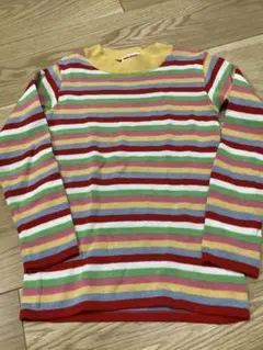miki HOUSE ストライプ 長袖カットソー 120