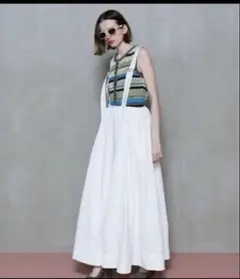 【MAISON SPECIAL】サスペンダーボリュームスカート