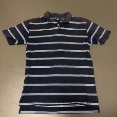 Polo by Ralph Lauren ネイビー ストライプ ポロシャツ L