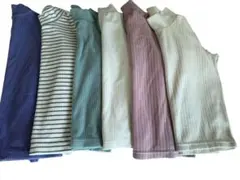 UNIQLO リブフリースハイネックTシャツ まとめ売り、130、140