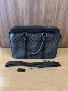 COACH コーチ ビジネスバッグ ブリーフケース シグネチャー A4可 大