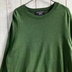 BANANA REPUBLIC メリノウール ニット セーター L グリーン