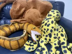 危険生物どでかじゃんぼ　ぬいぐるみ　ウツボ　アカエイ　ヒョウモンダコのサムネイル
