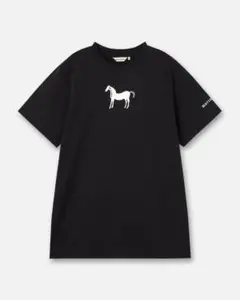 Marimekko マリメッコ ムスタタンマ オーバーサイズワンピース L 黒