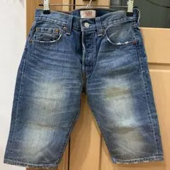 Levi's 501 ストレートデニムショートパンツw28 L13