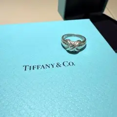 15号 Tiffanyティファニー ラブノット リング 925/750 - メルカリ