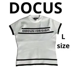 【美品】DOCUSドゥーカス　レディース ニット モックネック　ゴルフ　Lのサムネイル