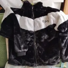 ボアジャケット 黒と白