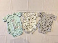 BeBe ベビー ロンパース 肌着 3枚セット 60cmのサムネイル