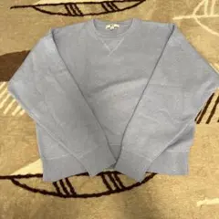 UNIQLO スムースコットンクルーネックセーター 61blue Mサイズ