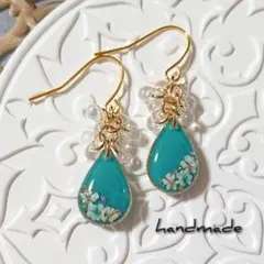 ≪151 ブルー≫レジンピアス 450円 - メルカリ