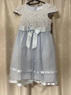 水色レースドレス120cm
